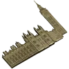 Панорама Биг-Бен - 3D модель STL для ЧПУ