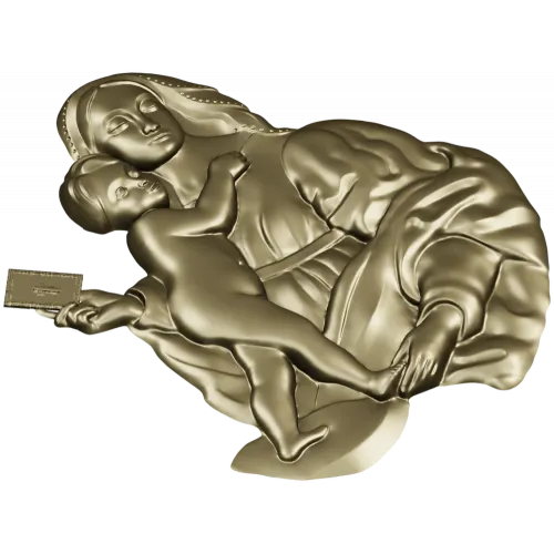 Богородица с Младенцем - 3D модель STL для ЧПУ