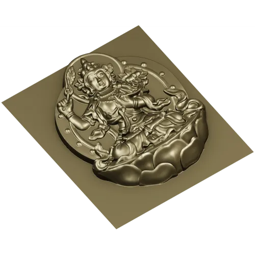 Lotus Bodhisattva High-Relief STL