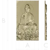 High-relief Buddha STL for CNC - Seated Lotus Panel