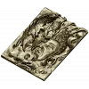 Buddha and Demon high-relief panel STL model for CNC