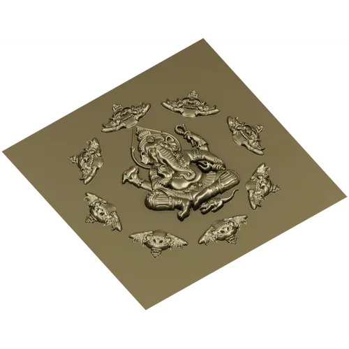 Рельефная 3D панель с Ганешей - STL для ЧПУ