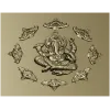 Рельефная 3D панель с Ганешей - STL для ЧПУ