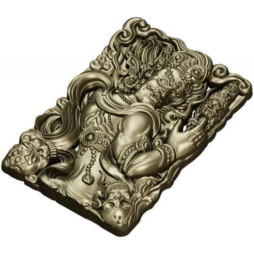 Гневный страж - рельефная 3D модель STL для ЧПУ