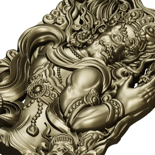 Гневный страж - рельефная 3D модель STL для ЧПУ