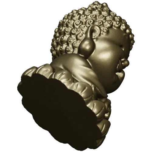 Малыш-Будда на лотосе - 3D модель STL для ЧПУ