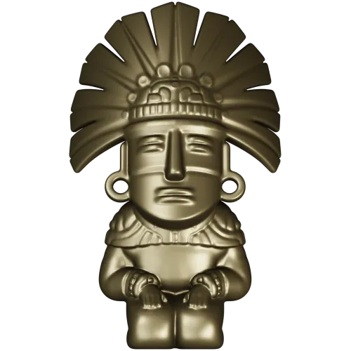 Feathered Guardian - detailed STL 3D model for CNC milling