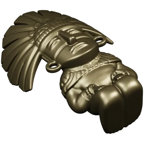 Feathered Guardian - detailed STL 3D model for CNC milling