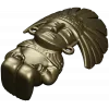 Feathered Guardian - detailed STL 3D model for CNC milling