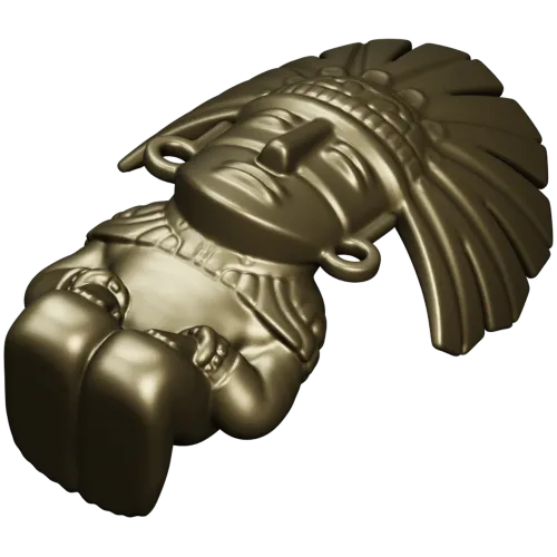 Feathered Guardian - detailed STL 3D model for CNC milling