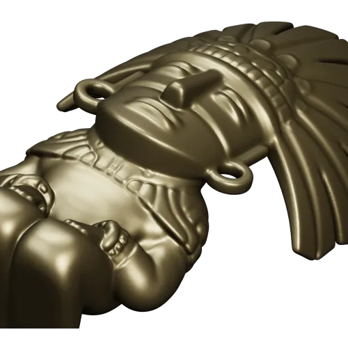 Feathered Guardian - detailed STL 3D model for CNC milling
