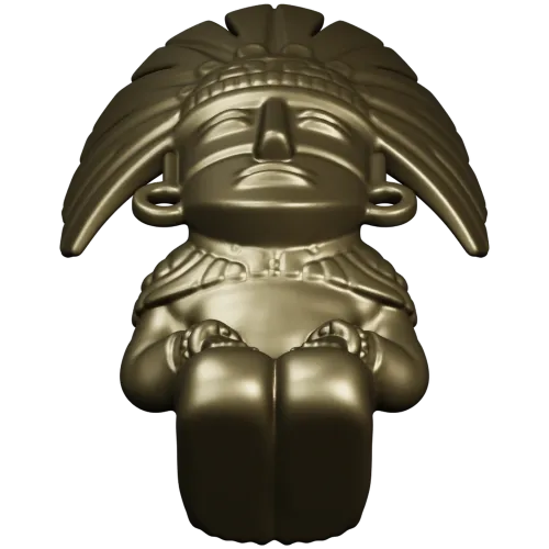 Feathered Guardian - detailed STL 3D model for CNC milling