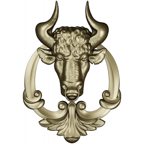 Голова быка в картуше - 3D модель STL для ЧПУ