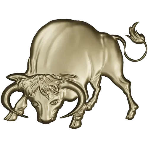 Bull bas-relief STL for CNC - Taurus charging 3D model