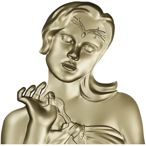 Elysian Maiden Bust - STL 3D Model for CNC