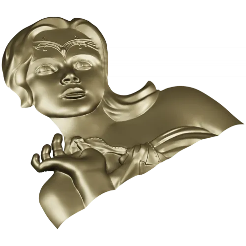 Elysian Maiden Bust - STL 3D Model for CNC