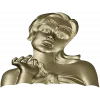 Elysian Maiden Bust - STL 3D Model for CNC