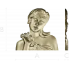 Elysian Maiden Bust - STL 3D Model for CNC
