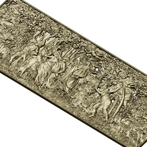 Барельеф "Примавера" - stl модель для ЧПУ