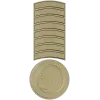 N1 2009, H5N1 2007, BSE 2001, КРАХ СССР 1991, ЧЕРНОБЫЛЬ 1986). Каждая планка отделена тонкой канавкой, что при фрезеровании дает аккуратный рельеф и читаемые микроэлементы. К нижней части ленты крепится круглая медаль с полуприподнятым биологическим симво