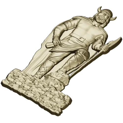 Викинг-Страж - STL рельеф для ЧПУ
