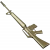 3D модель винтовки M16 в формате STL для ЧПУ