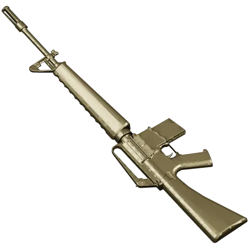3D модель винтовки M16 в формате STL для ЧПУ