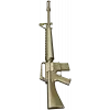 3D модель винтовки M16 в формате STL для ЧПУ