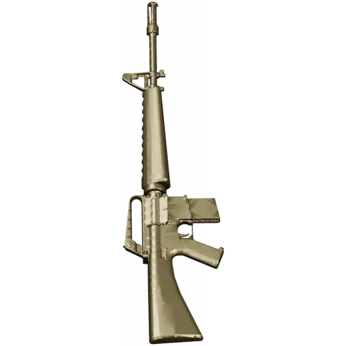3D модель винтовки M16 в формате STL для ЧПУ