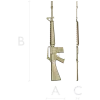 3D модель винтовки M16 в формате STL для ЧПУ