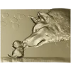 Wolf and Pup bas-relief STL for CNC