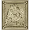 Wolf and Hare High-Relief Panel STL