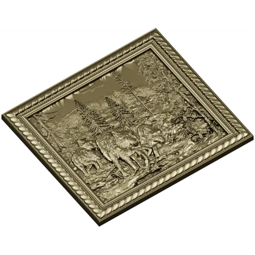 Волчья тропа - рельефная 3D модель STL для ЧПУ