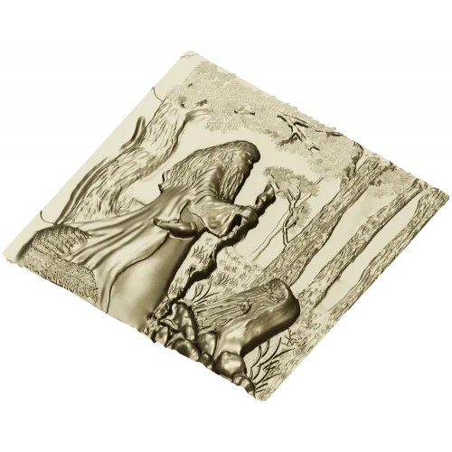 Волхв - барельефная 3D модель в формате STL для ЧПУ