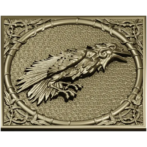 Ворон в кольце - 3D модель STL для ЧПУ