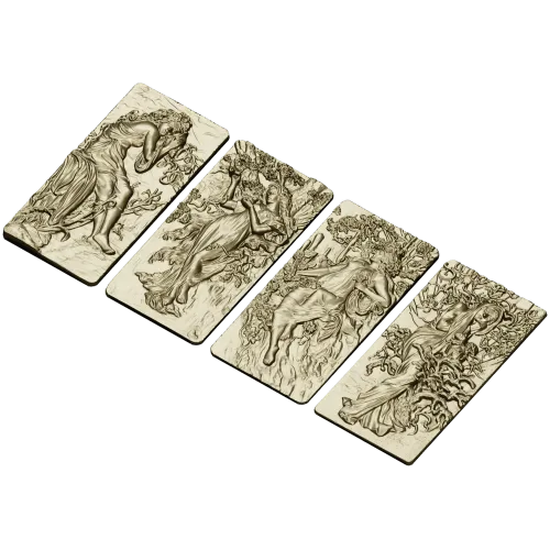 Four Seasons High-Relief Panels STL