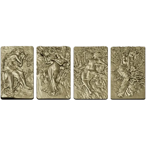 Four Seasons High-Relief Panels STL
