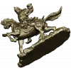 Gallant Rider - high-detail 3D STL model for CNC milling