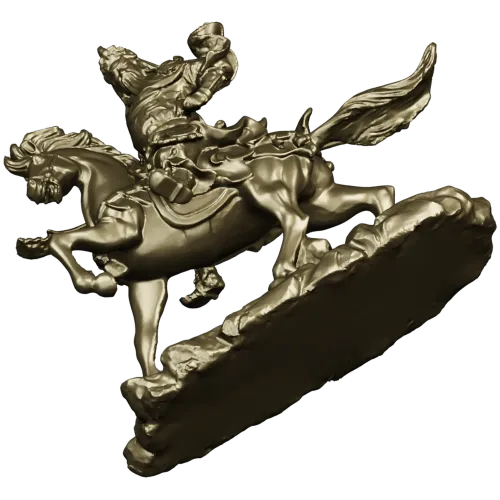 Gallant Rider - high-detail 3D STL model for CNC milling