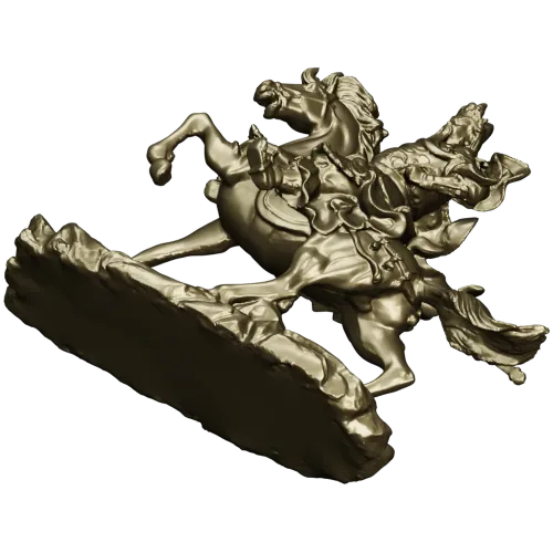 Gallant Rider - high-detail 3D STL model for CNC milling