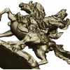 Gallant Rider - high-detail 3D STL model for CNC milling