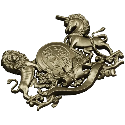 Royal Coat of Arms 3D STL model for CNC carving