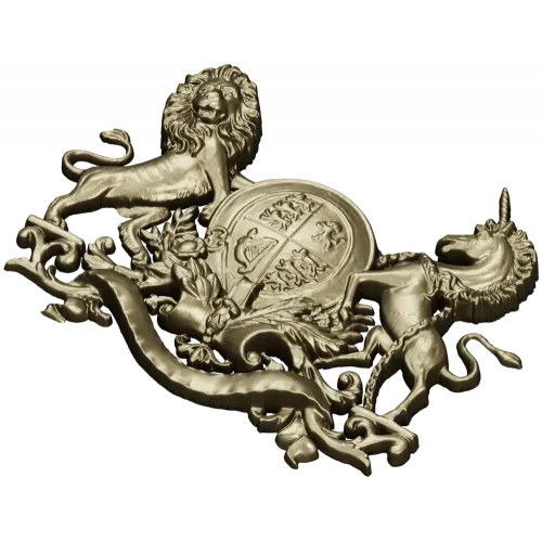 Royal Coat of Arms 3D STL model for CNC carving