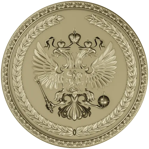 Герб Российской Федерации - 3D модель STL для ЧПУ