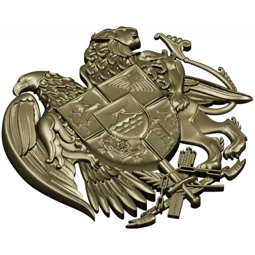Armenian Coat of Arms STL 3D Relief for CNC