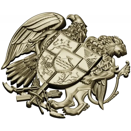 Armenian Coat of Arms STL 3D Relief for CNC