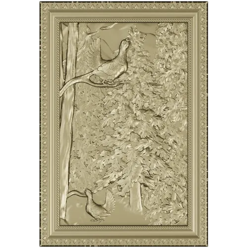 Глухариная поляна - 3D модель в формате STL для ЧПУ