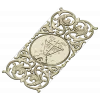 Golgotha Medallion Acanthus Panel - STL for CNC