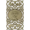 Golgotha Medallion Acanthus Panel - STL for CNC