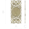 Golgotha Medallion Acanthus Panel - STL for CNC